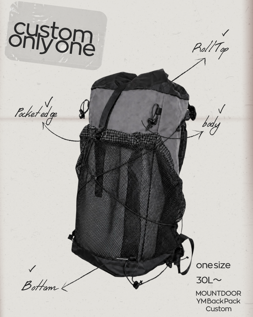 8/6PM8より YM Back Pack Journey -CUSTOM- (new ver) / オーダー受付開始