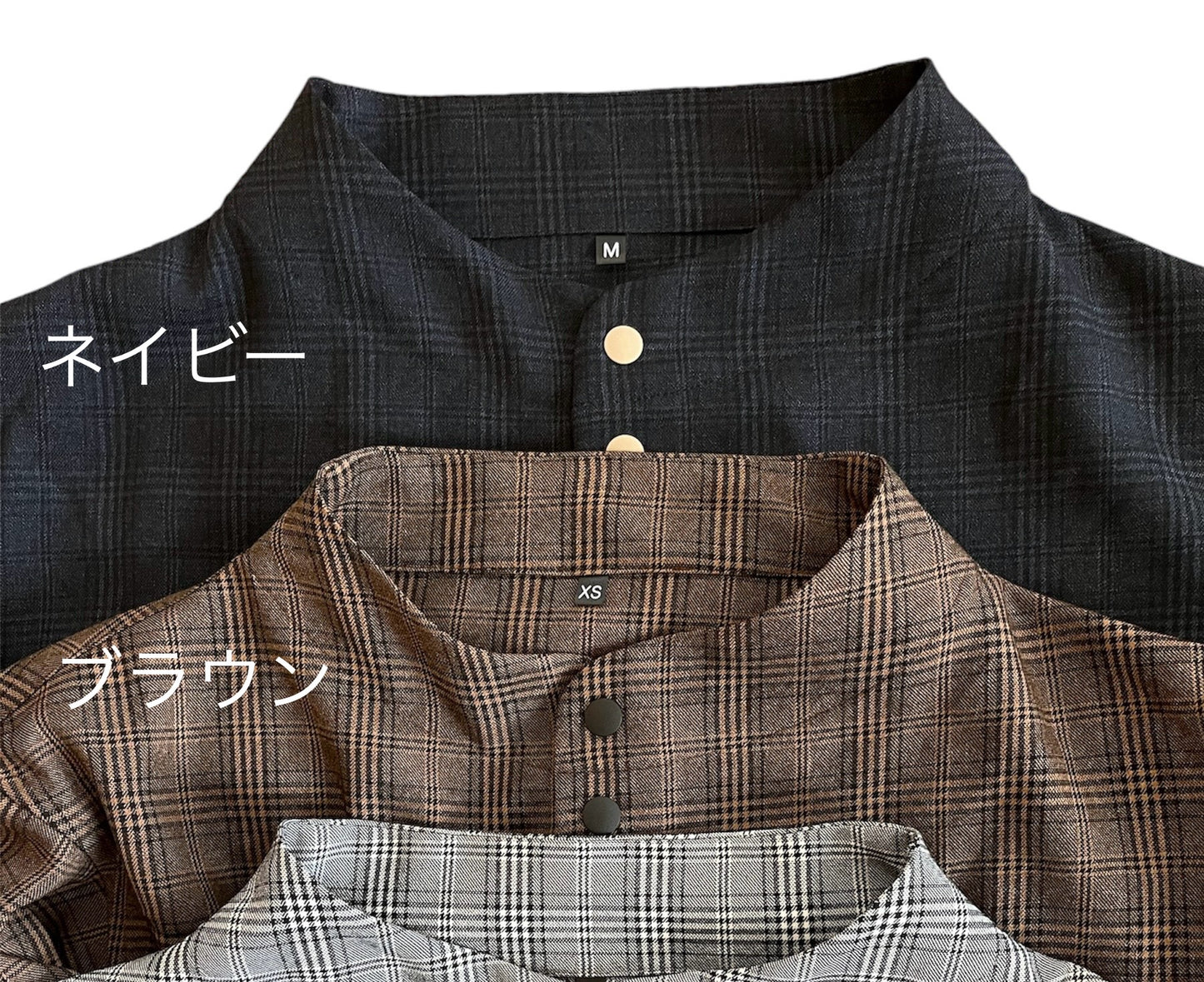 YM Long Check Shirts